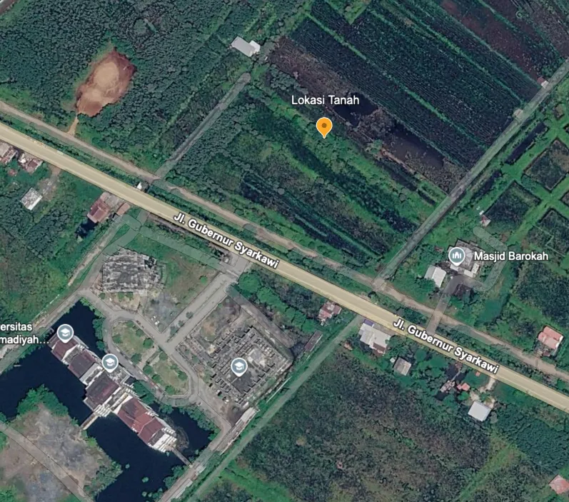 Tanah Dijual 8.817 m² Depan Kampus Muhammadiyah Banjarmasin