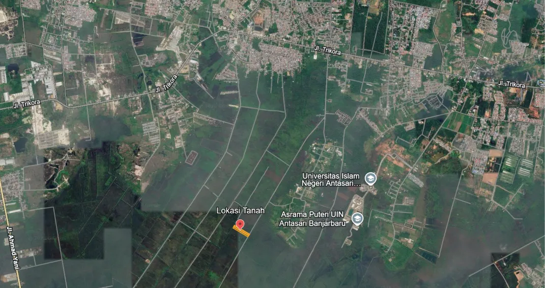 Tanah Luas 1 Ha Dijual Dekat UIN Antasari, Landasan Ulin 2