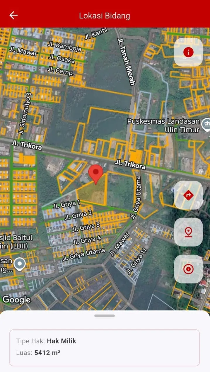 Tanah Dijual 1,47 Hektare SHM Pinggir Jl. Trikora, Banjarbaru 2