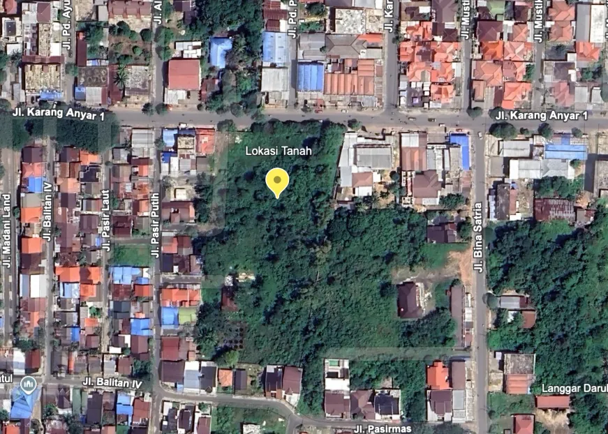 Banjarbaru 优质 1 公顷土地出售 距 Syamsudin Noor 国际机场车程 14 分钟