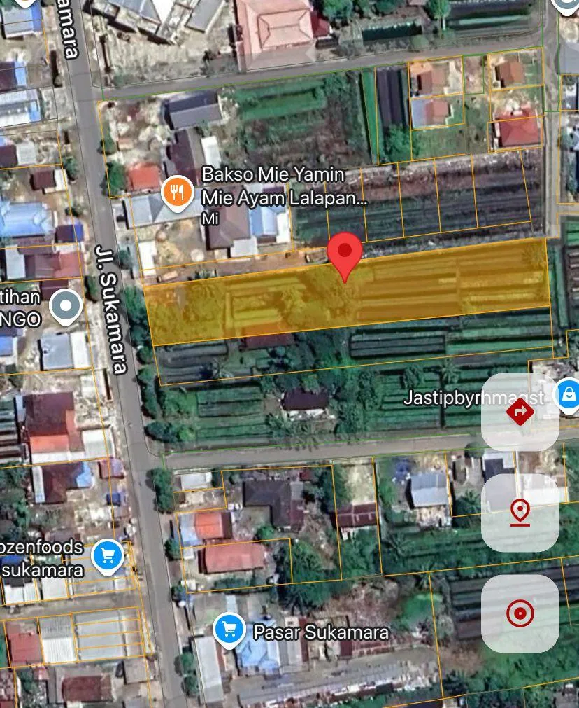 Tanah Dijual 2.241 m² SHM di Jl. Sukamara Banjarbaru, Rp1,68 M