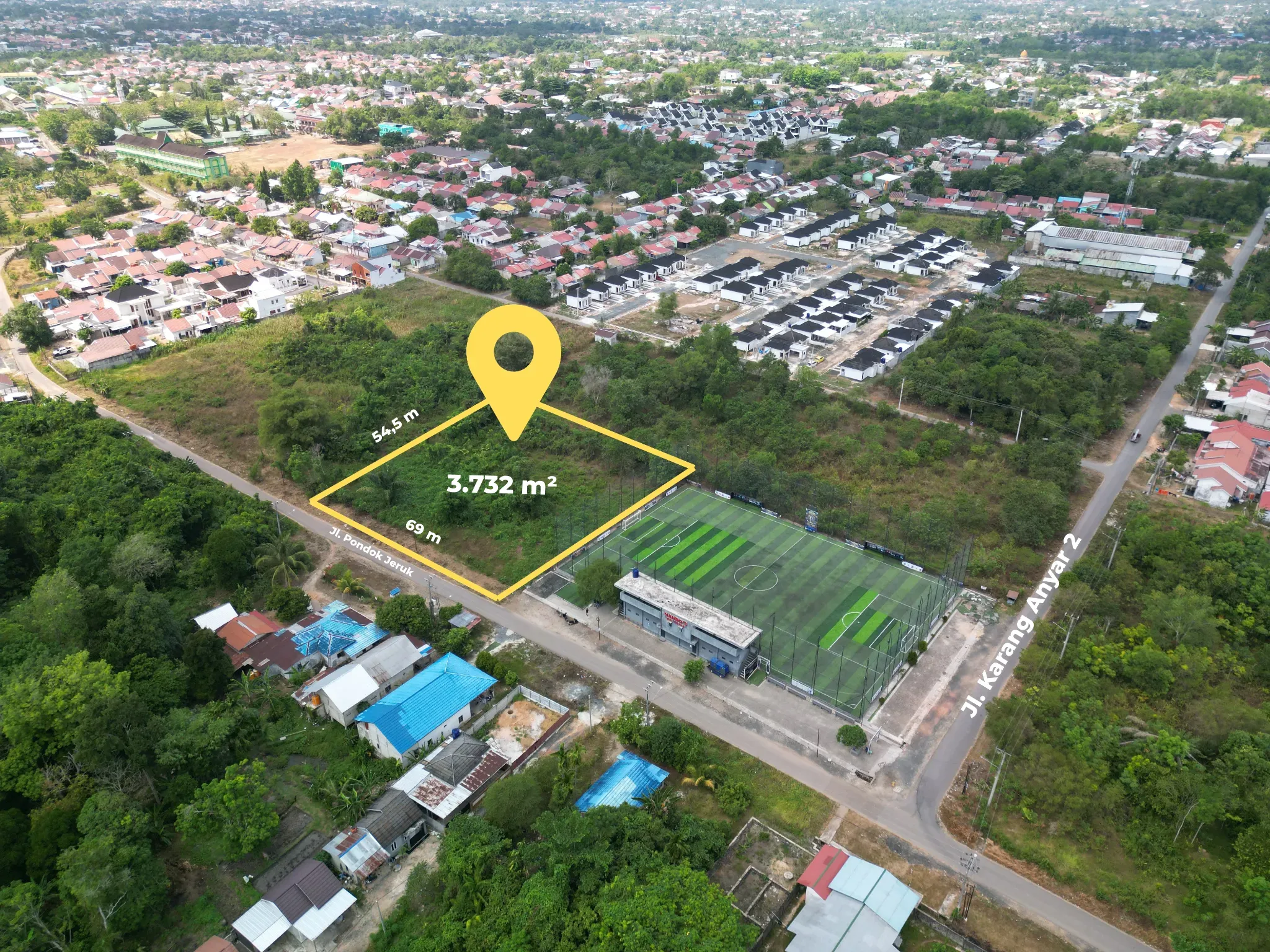 Banjarbaru Karang Anyar 2 53 x 70 米地块出售