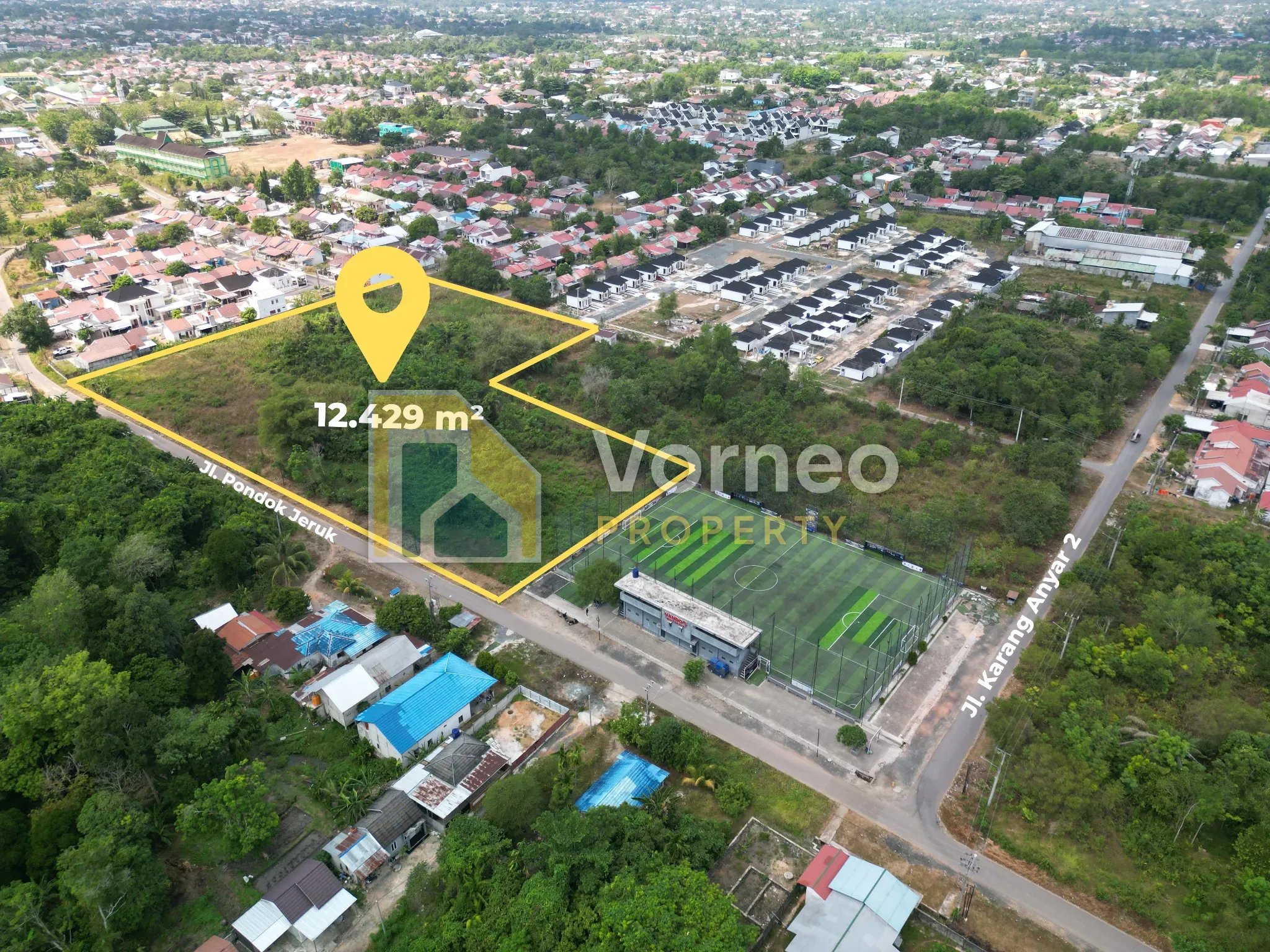 Tanah Dijual 1,2 Hektare di Karang Anyar 2 Banjarbaru, Dikelilingi Perumahan
