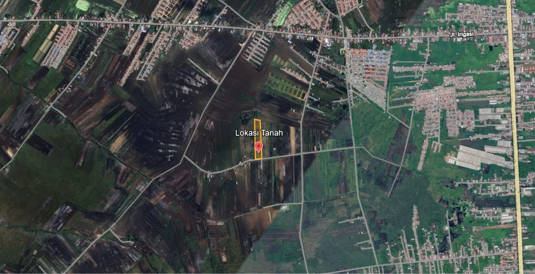 Tanah Sawah Luas 6.936 m² Dijual di Gambut 3